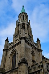 Fototapeta na wymiar The central spire at Powerhouse Christ Church, Doncaster, South Yorkshire