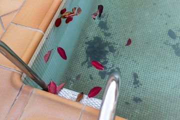 Dirty swimming pool