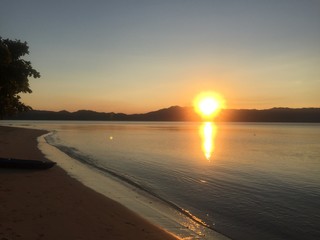 Fototapeta premium sunset on beach