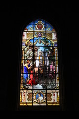 vitral d'une &eacute;glise des Sables de L'Onne
