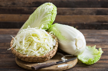 Fresh and organic Chinese cabbage