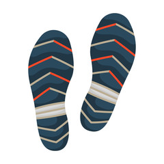 Print of shoe vector icon.Cartoon vector icon isolated on white background print of shoe .