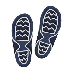 Print of shoe vector icon.Cartoon vector icon isolated on white background print of shoe .