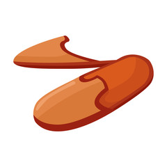 House slipper vector icon.Cartoon vector icon isolated on white background house slipper.