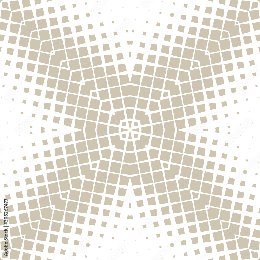 Poster simple seamless pattern with geometric texture. optical illusion of the transition of forms among th