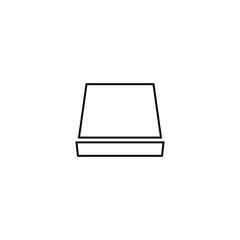 Traffic cone icon. Road barrier symbol. Logo design element.