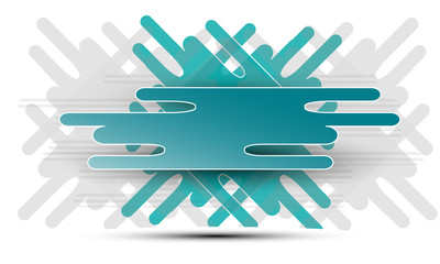 abstract green geometric rounded lines background