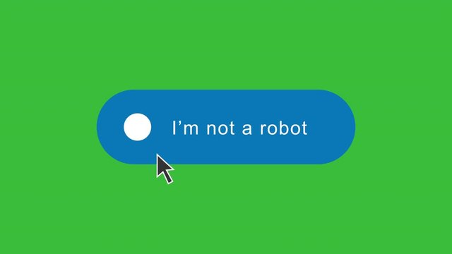 Mouse Cursor Clicking "I'm not a robot" 4k motion video