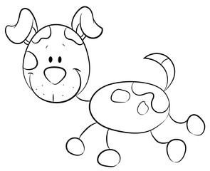 Niedlicher Hund - Vektor-Illustration