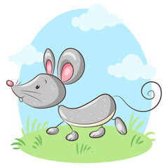 Niedliche Maus - Vektor-Illustration