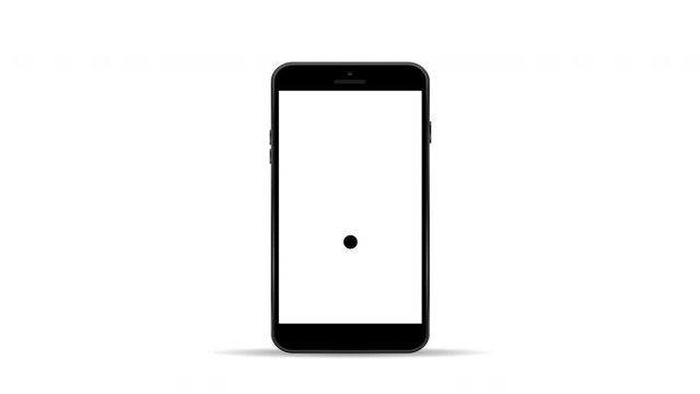 WiFi Icon on phone screen animation 4k video