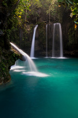 Fototapeta na wymiar Upper Kawasan Falls in Alegria, Cebu, Philippines