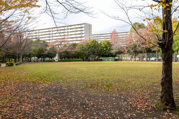 東京都昭島市にある公園　東京都昭島市　日本