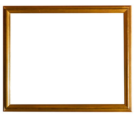 Photo antique picture frame isolated on white background