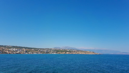 Sea in Rethymnon on Crete