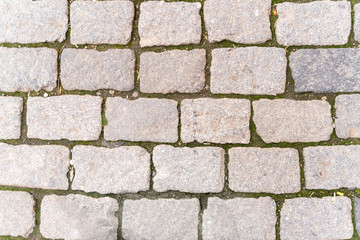Fototapeta premium Texture of Vintage Gray Paving Slabs