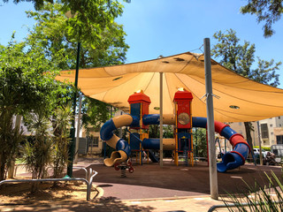Children playground in Rishon Le Zion, Israel