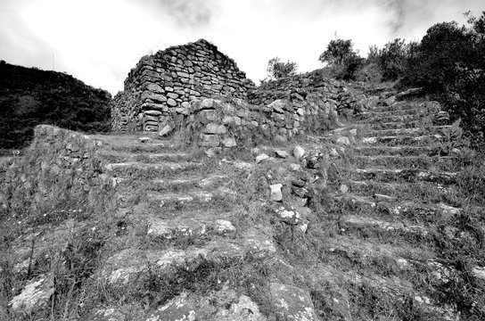 Inca ruins of Cojitambo, Ca&ntilde;ar , Ecuador