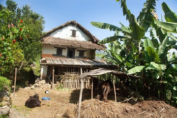 beautiful house home building in Nepal, Khumbu valley