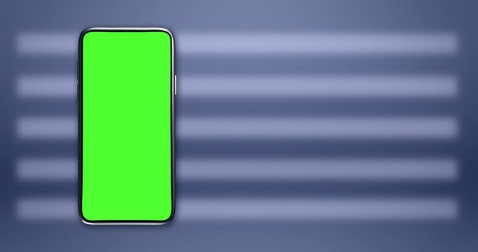 Smartphone application UI, presentation mockup with copy space. A video composition to promote your mobile app (3d rendering)