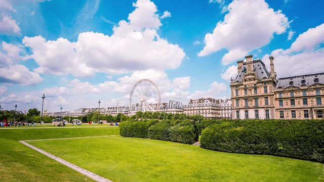 Jardin des Tuileries time lapse