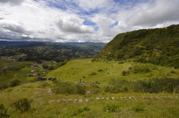 Fototapeta na wymiar Inca ruins of Cojitambo, Cañar , Ecuador