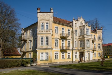 Fototapeta na wymiar Spa architecture - Frantiskovy Lazne (Franzensbad) - Czech Republic