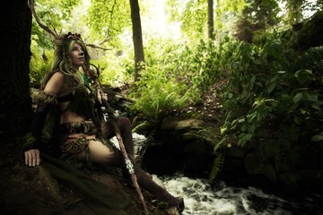 Spirit of the forest inside the woods