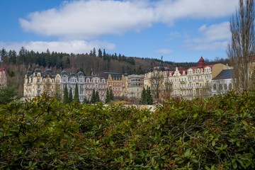 Center of the spa town Marianske Lazne (Marienbad) - great famous Bohemian spa town in the west...