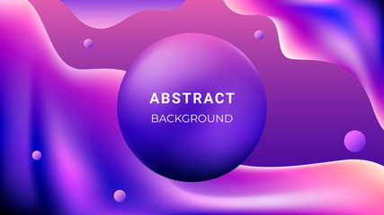 Abstract modern colorful background, shiny wallpaper design with fluid shape and gradient color composition. Design for backdrop, presentation, banner etc.