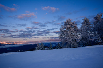 Colori di un tramonto invernale
