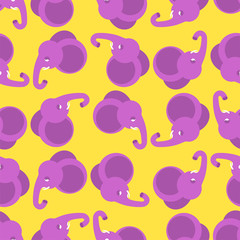 Elephant pattern seamless. animal background. Baby fabric texture