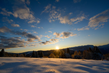 Nuvole e cielo a contatto