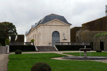 Annex of the Château de sceaux built in 1661 and its park near Paris in France