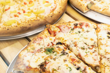 showcase with food fast food self service cafe