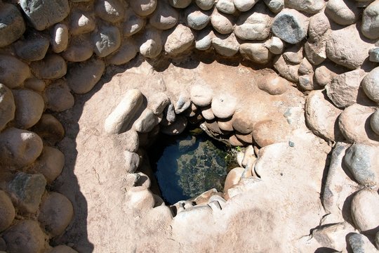 Cantalloc Aqueduct in Nazca, spiral or circle aqueducts
