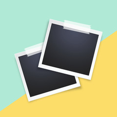 Realistic vector photo frame