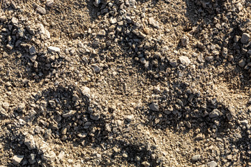 Closeup Geometric Shapes in Sand