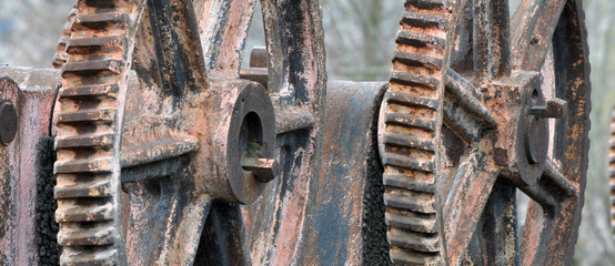 Separate elements of the gateways of the ancient dam