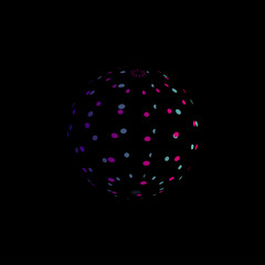 World, globe icon, colorful sphere logo design