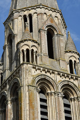 Vendome; France - june 28 2019: the Trinity Abbey of Vendome