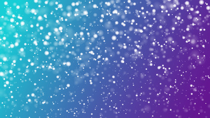 Abstract colorful blue bokeh background. Abstract glitter defocused blinking stars and sparks.