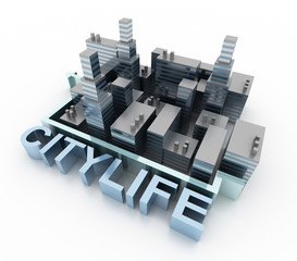 House choice and real estate concepts, original 3d rendering