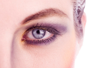 Fototapeta premium zbliżenie oka womans z makijażem