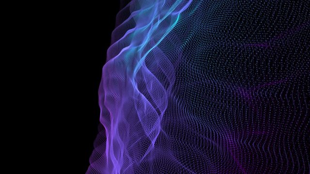 render fractal connections with space for text