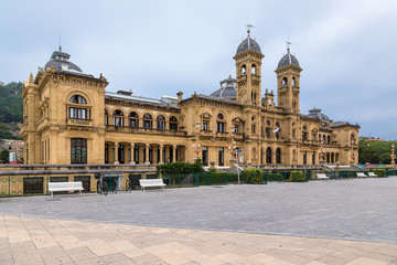 Fototapeta na wymiar San Sebastian, Spain. City Hall (formerly Casino)