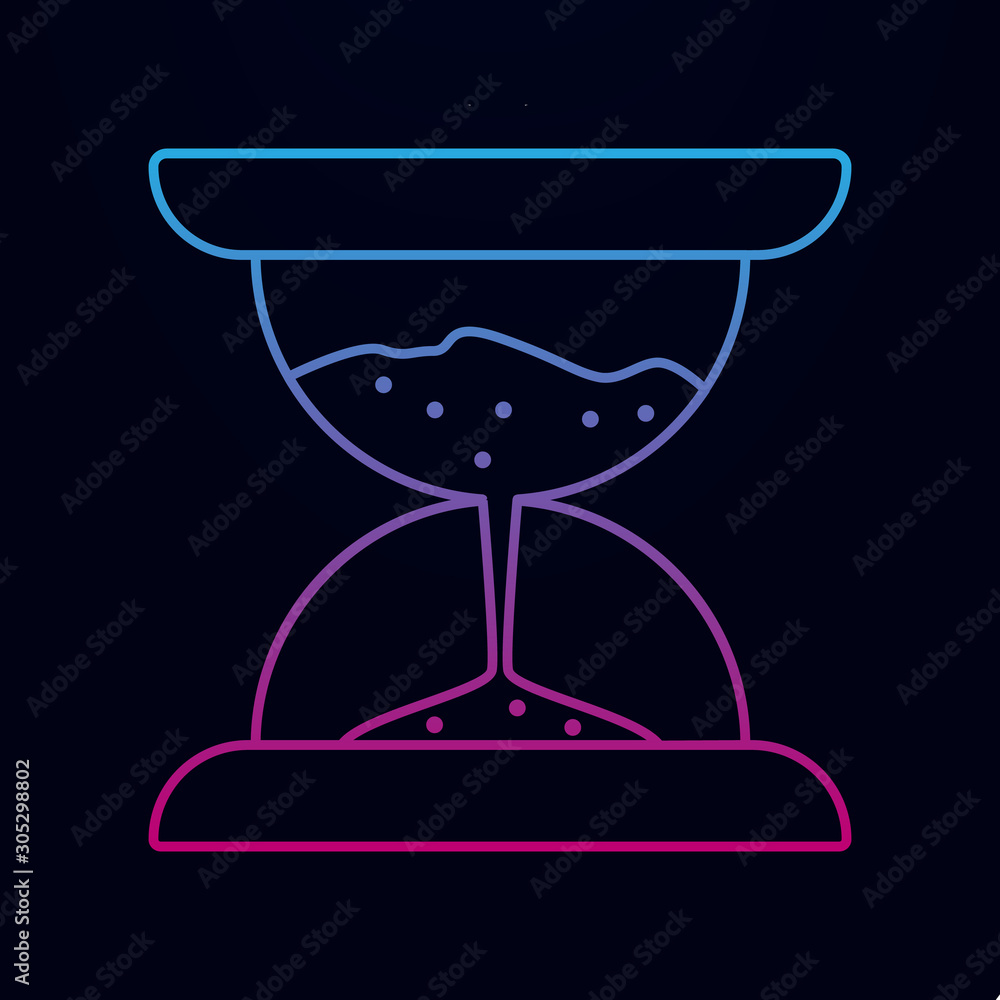 Aufkleber hourglass nolan icon. simple thin line, outline vector of measure icons for ui and ux, website or mo