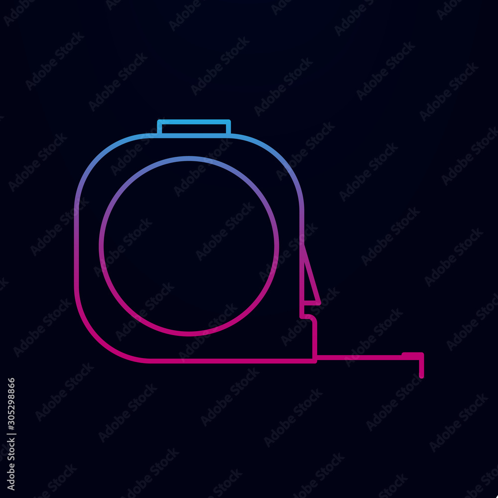 Aufkleber construction roulette nolan icon. simple thin line, outline vector of measure icons for ui and ux, w