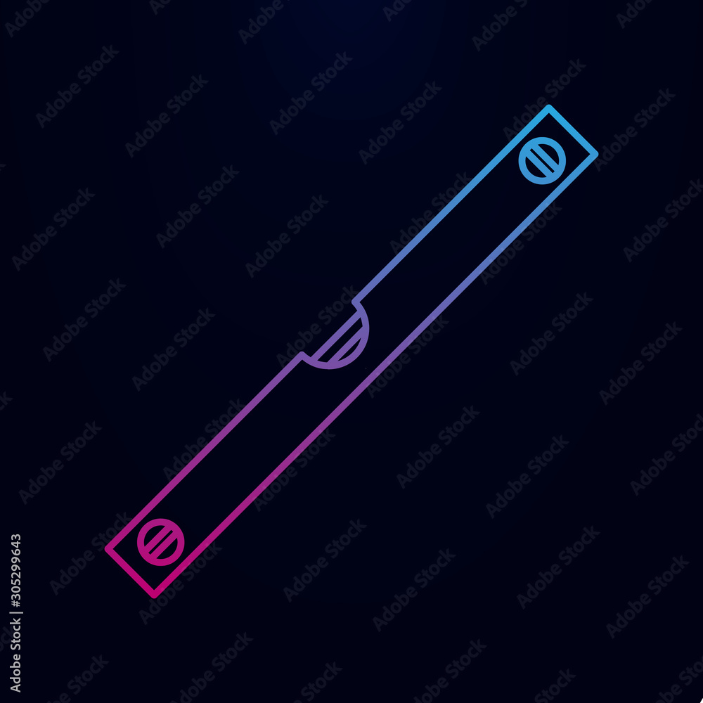 Poster level meter nolan icon. simple thin line, outline vector of measure icons for ui and ux, website or 