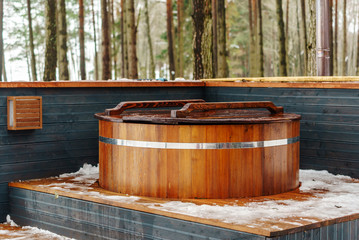 outdoor bathhouse